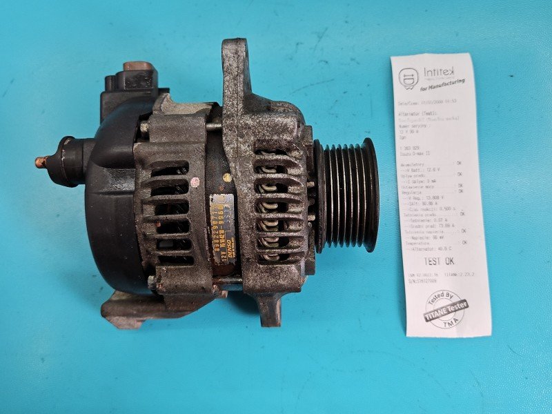 TEST Alternator Isuzu D-Max II 11-19 TG104210-9960, 8982290711 2.5 crdi