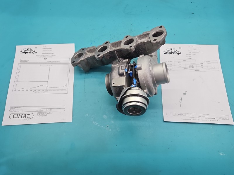 Turbosprężarka Regenerowana Opel Zafira B 1.9 CDTI 101KM 767835-1, FGP55205474, RES036321