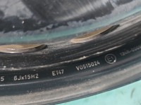 Felga stalowa 15" Vw Golf V Szerokość felgi: 6.0", Rozstaw śrub: 5x112, Volkswagen, Kod producenta: VG, R15 5x112 6J Et47