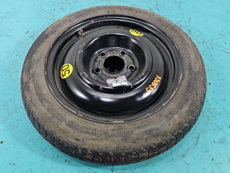 Koło zapasowe 15" dojazdowe dojazdówka Kia Ceed I 06- 5x114.3, Hankook, 125 mm, Profil opony: 80, IMPRK1562319, 5x114,3 R15...