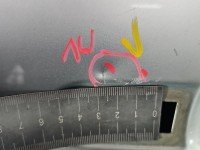 Drzwi przód prawe Renault Laguna III 5d srebrny TED69 - GREY