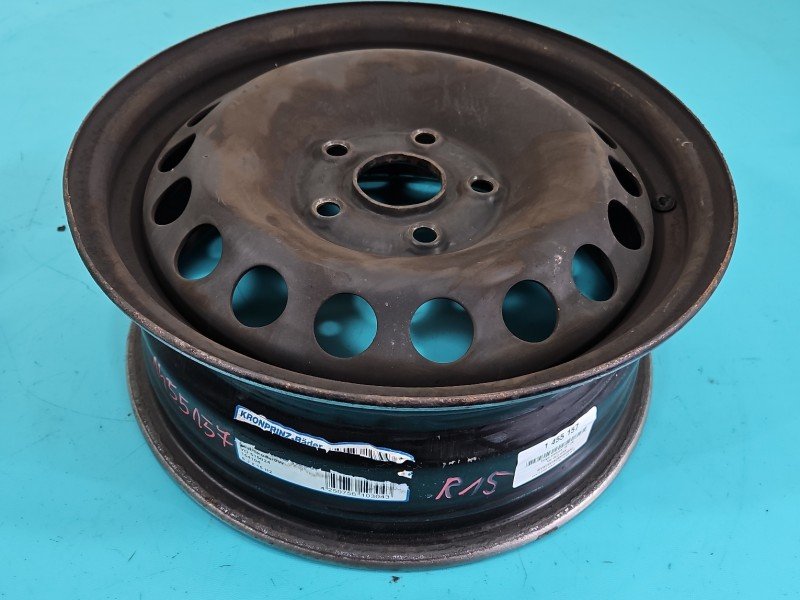 Felga stalowa 15" Vw Golf plus Szerokość felgi: 6.0", Rozstaw śrub: 5x112, Odsadzenie (ET): 47, Volkswagen, R15 5X112 ET47 6J Felga stalowa 15" Vw Golf plus Szerokość felgi: 6.0", Rozstaw śrub: 5x112, Odsadzenie (ET): 47, Volkswagen, R15 5X112 ET47 6J