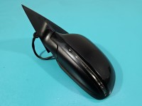 Lusterko lewe Audi A5 8T składane elektrycznie, 10 pin CZARNY LZ9Y coupe europa