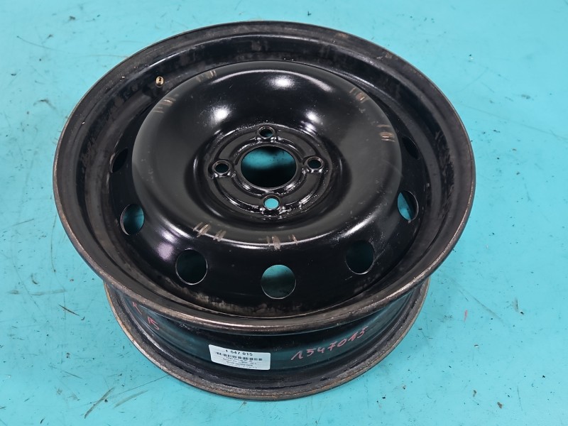 Felga stalowa 15" Renault Clio III Szerokość felgi: 6.0", Rozstaw śrub: 4x100, RENAULT, 1547015, R15 4x100 6J