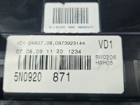 Licznik Vw Tiguan I 07- 1.4 TSI Cav 5N0920871 EUROPA