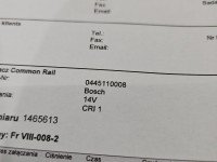 TESTOWANY Wtryskiwacz Peugeot Partner I 0445110008 2.0 hdi