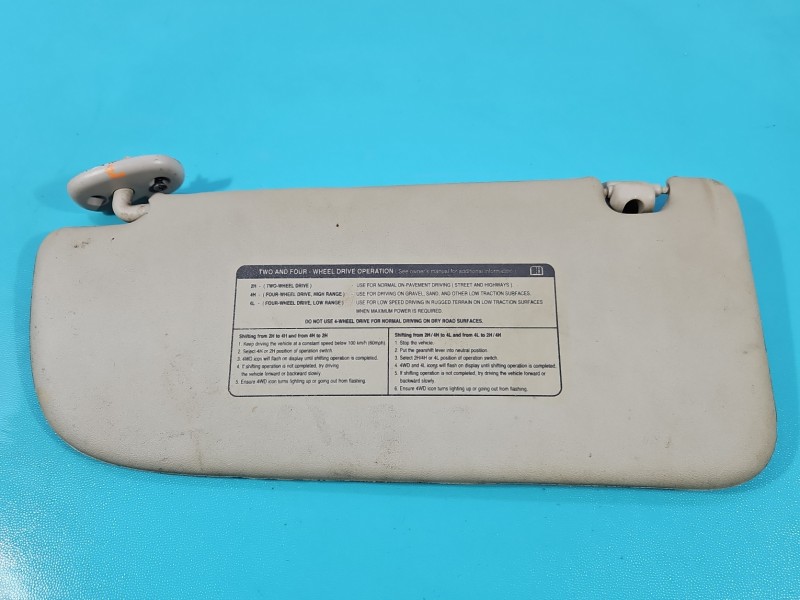 Przesłonka lewa Isuzu D-Max II 11-19 DASZEK osłona przeciwsłoneczna