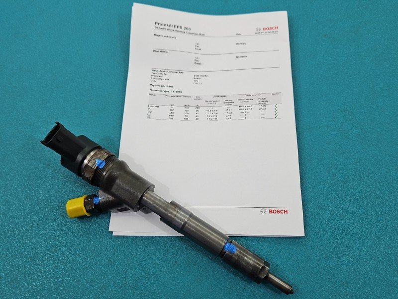 TESTOWANY Wtryskiwacz Toyota Yaris II 0445110262 1.4 D4D TESTOWANY Wtryskiwacz Toyota Yaris II 0445110262 1.4 D4D