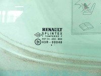 Szyba drzwi przód prawa Renault Megane I