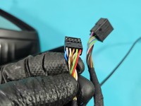 Lusterko lewe Mercedes W213 elektryczny, Europejska, Kod lakieru: 040, Składane elektrycznie, 10+8+1+1 pin europa