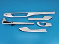 Listwa dekor deski Audi A5 F5 8W6867410, 8W1919616, 8W1863969 Europejska, 5szt, uszkodzenia widoczne na zdjęciach. kpl.