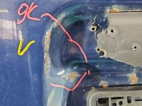 Klapa tył BAGAŻNIKA SZYBA Ford Transit Connect I MK1 HB 5d granatowy