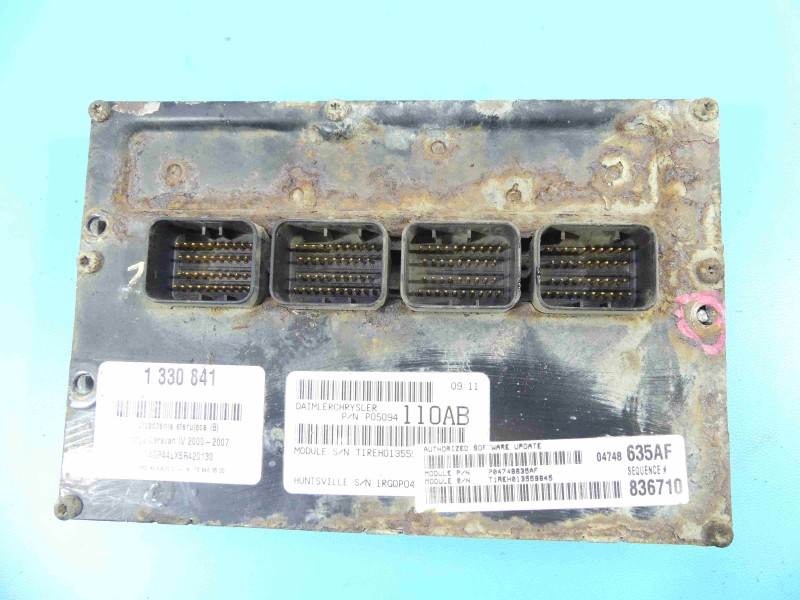 Komputer Sterownik silnika Dodge Caravan IV 00-07 3.8 V6 P05094110AB, 04748635AF