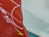 Błotnik przód prawy Opel Corsa F pomarańczowy KVH
