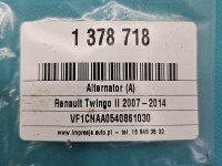 TEST Alternator Renault Twingo II 8200519296, 0124225056 1,2.0 16V