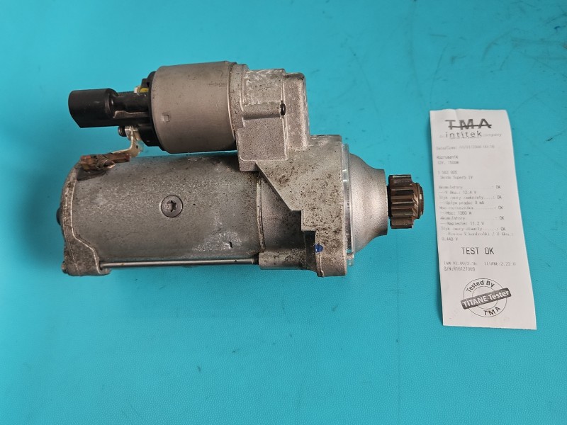 TEST Rozrusznik Skoda Superb IV 2.0 TDI (DXPA) 02E911022C