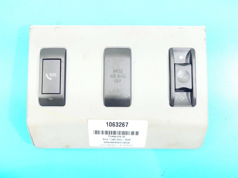 Przełącznik szyberdach, inne, Europejska, 6942068 SZYBERDACHU Bmw e65 6941979, 6941978