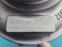 Turbosprężarka Regenerowana Fiat Ducato IV 839765-1, 5801930226, 839765-0001S 2.3 jtd (F1AGK411B) 177KM