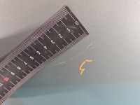 Drzwi tył prawe Mercedes W211 sedan 4d srebrny 744