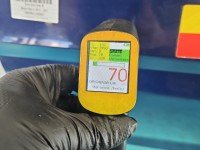 DRZWI PRZÓD LEWE KIEROWCY Skoda Fabia III 5d granatowy ŁF5A