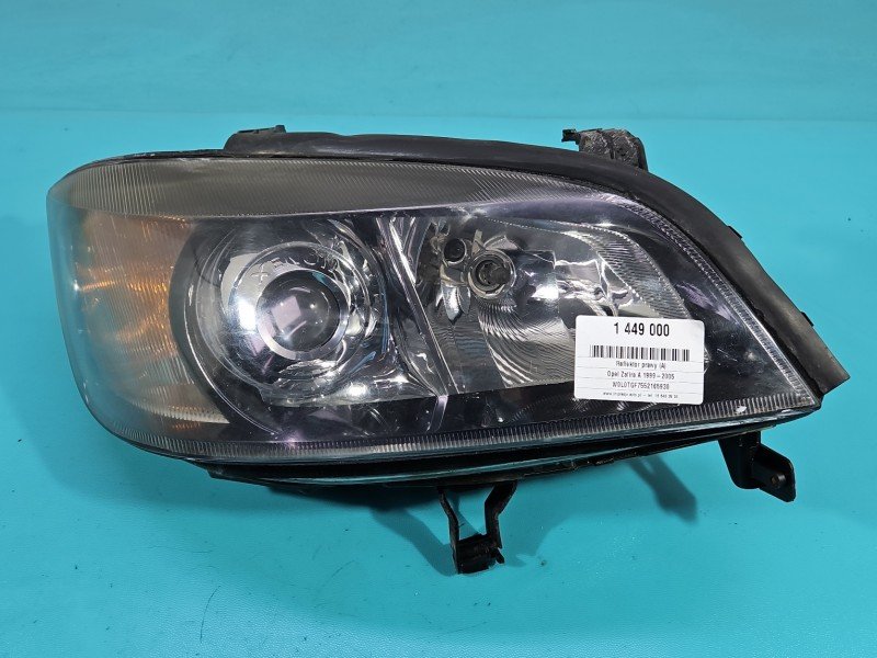 Reflektor prawy lampa przód Opel Zafira A EUROPA Reflektor prawy lampa przód Opel Zafira A EUROPA