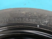 Koło zapasowe 15" dojazdowe dojazdówka Toyota Aygo II 14-22 Rozstaw śrub: 4x100, Yokohama, 125/70 4J et39 R15 YOKOHAMA,