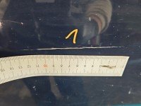 Drzwi tył prawe Ford Fusion HB 5d granatowy JU2