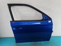 DRZWI PRZÓD PRAWE PASAŻERA Skoda Fabia III 5d niebieski lf5w-8x8x