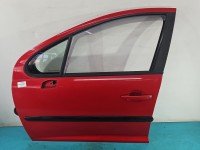 DRZWI PRZÓD LEWE KIEROWCY Peugeot 207 5d czerwony KKNB