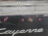 Klapa tył BAGAŻNIKA SZYBA Porsche Cayenne I 9P HB 5d czarny LC9Z