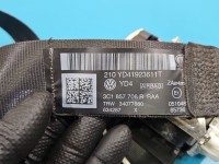 Pas bezpieczeństwa przód prawy pasażera Vw Passat B7 3C1857706R