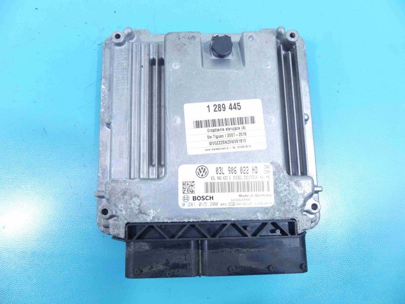 Komputer Vw Tiguan I 07-16 03L906022HD, 0281015200 2.0 tdi