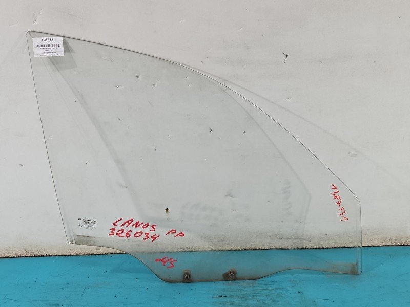 Szyba drzwi przód prawa Daewoo Lanos sedan