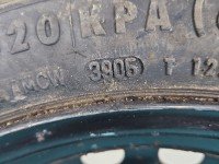 Koło zapasowe 16" dojazdowe dojazdówka Vw Passat B5 Rozstaw śrub: 5x112, Continental, 125 mm, Profil opony: 70, Rok...